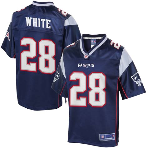 Youth New England Patriots James White NFL Pro Line Navy Team Color Jersey