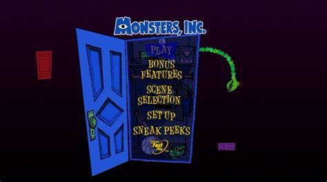 Monsters, Inc. (2001) - DVD Movie Menus