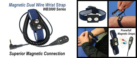 Magnetic Dual Wire Wrist Strap Set - Anti-Static ESD Products ...