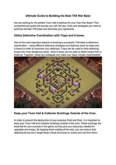 Ultimate Guide to Building the Best TH8 War Base by BimpOO - Issuu