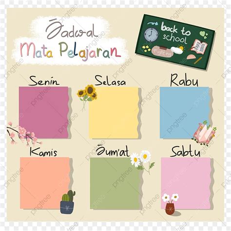 Hand Drawing Jadwal Mata Pelajaran Template Download on Pngtree