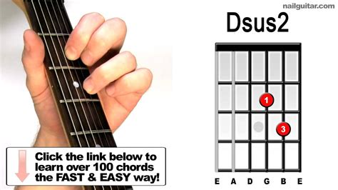 How to play Dsus2 - Suspended Guitar Chords Lesson - YouTube