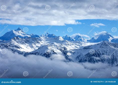 Swiss Alps Scenery. Winter Mountains. Beautiful Nature Scenery in ...