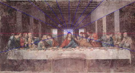 Leonardo da Vinci, The Last Supper, 1495 - One Point Perspective - Draw ...