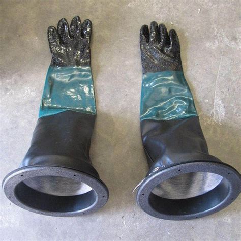 acituna 1 Pair of 24 Sandblasting Gloves Replacement with 2 Glove ...