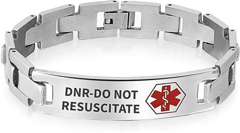 DNR-Do Not Resuscitate Identification Medical Alert ID U Link Bracelet ...