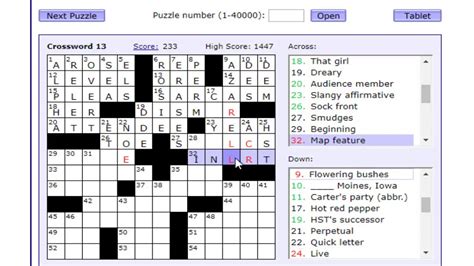 crossword puzzle boatload English puzzles addresses across - Puzzle World