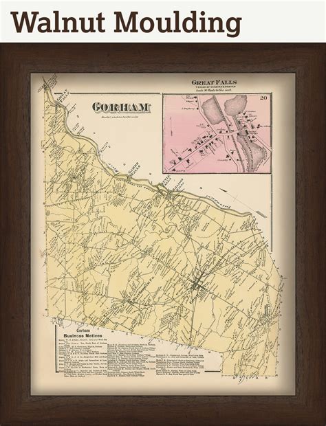 GORHAM, Maine 1871 Map, Replica or Genuine ORIGINAL