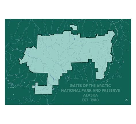 Gates of the Arctic National Park and Preserve Map