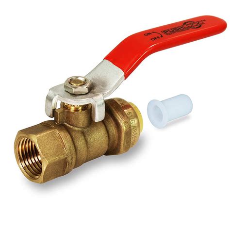 The Plumber's Choice 3/4 in. Push x Female Full Port Ball Valve Water ...