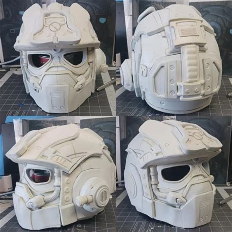 Working on a COG helmet, for a potential Anthony Carmine/COG soldier cosplay : r/GearsOfWar