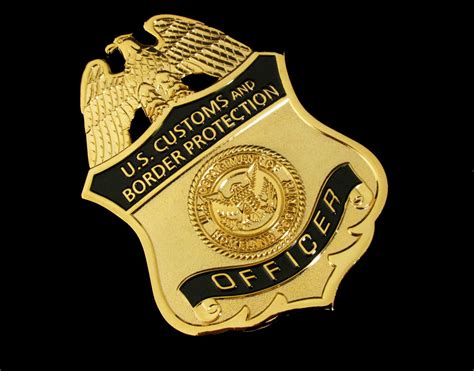 US CBP Officer Customs and Border Protection Badge Solid Copper Replic ...