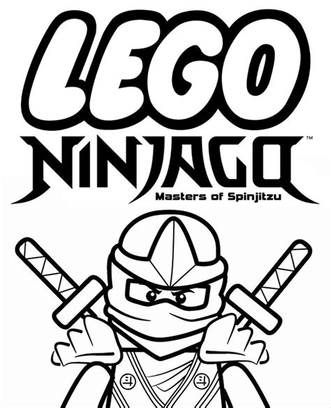 Print LEGO Ninjago coloring page, sheet