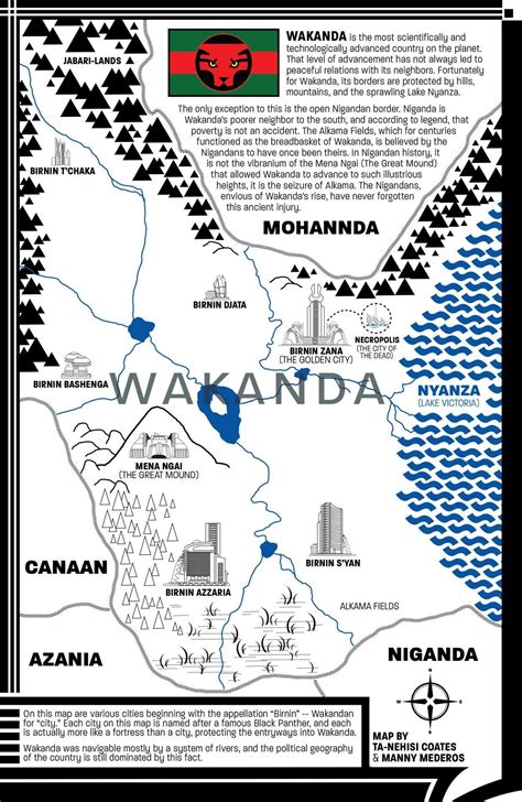 I drew a map of Wakanda. : r/Marvel