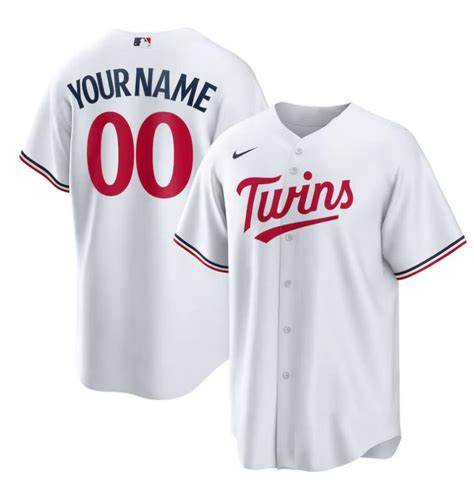 Minnesota Twins Home Replica Custom Jersey