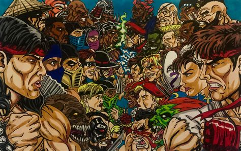 Mortal Kombat vs Street Fighter Art 2021 by BrYcEBrOwNARTS on DeviantArt