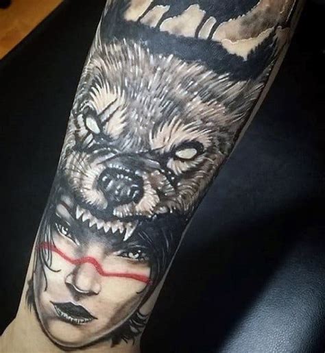 70 Wolf Tattoo Designs For Men - Masculine Idea Inspiration