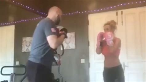 Britney Spears posts workout video with trainer