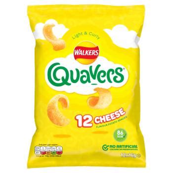 Walkers Quavers Cheese Multipack Snacks Crisps 12x16g - From THORNTON'S BUDGENS LTD in LONDON ...