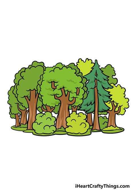 Animated Forest Trees