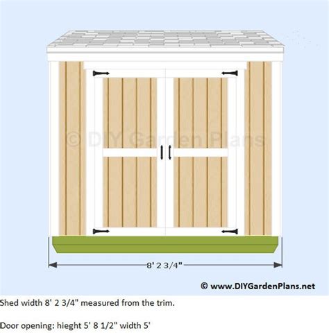 4x8 Lean to Shed Plans PDF Download - Etsy | Lean to shed plans, Lean ...