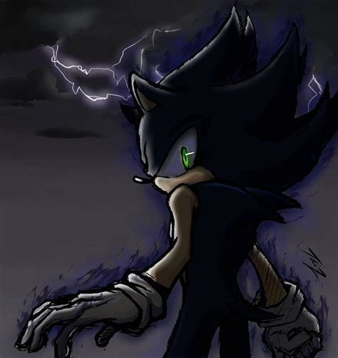 Dark Sonic by TaizTiburon on DeviantArt | Sonic and shadow, Sonic fan ...