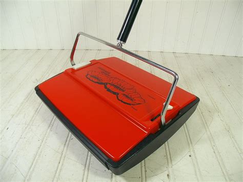 Vintage Bissell Gemini Carpet Sweeper Groovy Mid Century