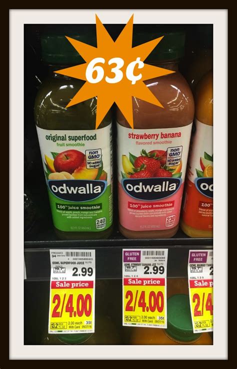 NEW Odwalla Juice Coupon = ONLY $0.63 at Kroger! | Kroger Krazy