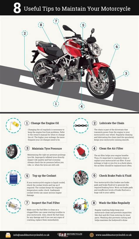 8 Useful Tips to Maintain Your Motorcycle [Infographic] | Motorcycle ...