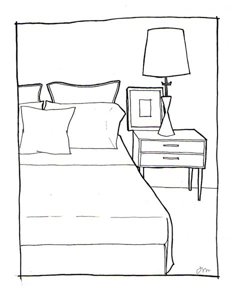 rachel may designs: Bedroom Sketch