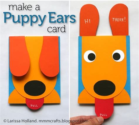 Make a Puppy Ears Card! | Homemade birthday cards, Kids cards, Kids birthday cards