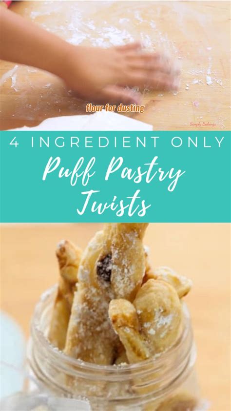 4 Ingredient Puff Pastry Twists - Simply Bakings [Video] | Recipe [Video] | Puff pastry twists ...
