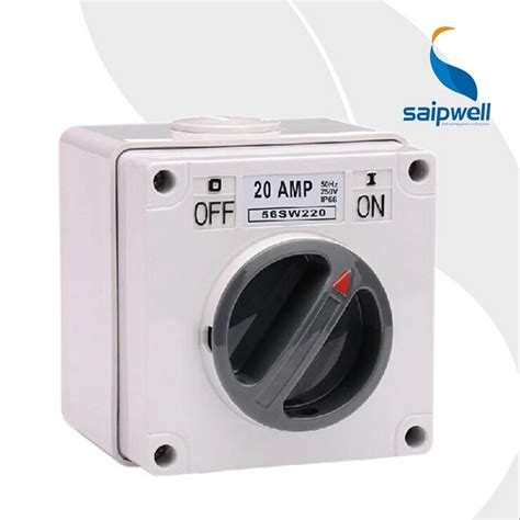 Saipwell IP66 Australian 250V 20A 2P Industrial On Off Switch Waterproof (SP 56SW220)-in ...