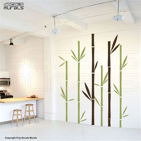 Wall Decals GEOMETRIC BAMBOO Wall Stickers Vinyl Decor by - Etsy