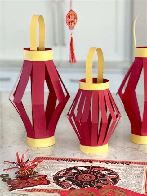 Paper Lanterns Chinese New Year Decor DIY - Parties With A Cause