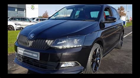 SKODA FABIA MONTE CARLO HATCHBACK 5-DR 2017 1.0 TSI S/S in Black Magic Pearl Effect - YouTube