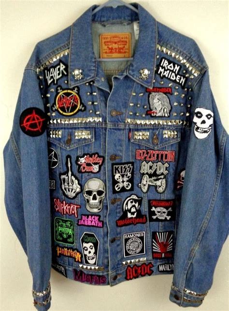 Patches Jacket Punk, Punk Denim Jacket, Diy Jacket, Jacket Outfits, Vest Jacket, Masc Outfits ...