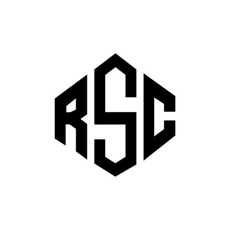 RSC letter logo design with polygon shape. RSC polygon and cube shape ...