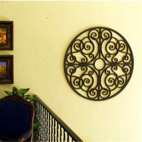 Iron works wall decor adds symmetry to your dwelling