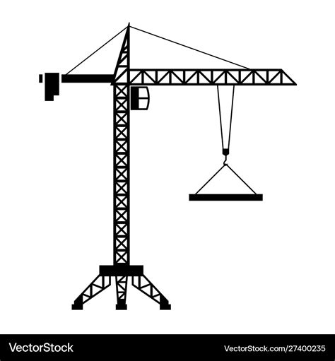 Construction crane Royalty Free Vector Image - VectorStock