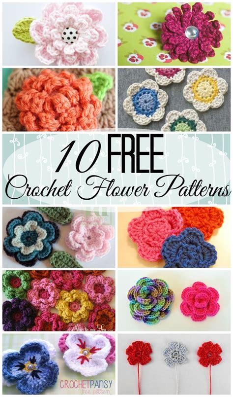 10 Free Crochet Flower Patterns | Crochet Patterns