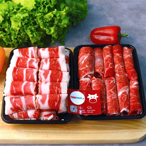 Set lẩu Food 2: 1kg ba chỉ, 1kg lõi vai - FoodPrime - Hệ Thống Bò Nhập Hữu Cơ Cao Cấp