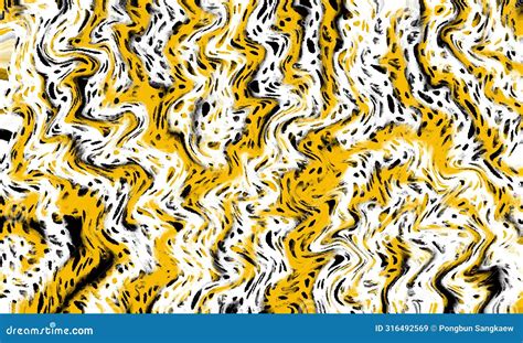 Yellow ,black and White Abstract Tiger Skin Background Stock Image ...