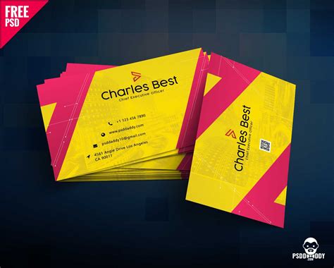 Download] Creative Business Card Free Psd | Psddaddy throughout Calling Card Psd Template ...