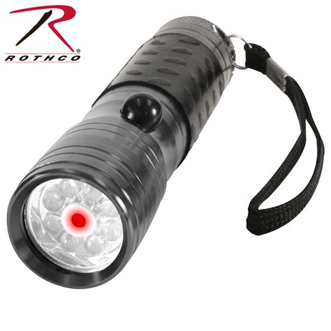 Rothco LED Flashlight With Red Laser Pointer