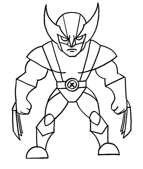 Animated Wolverine coloring page - Download, Print or Color Online for Free