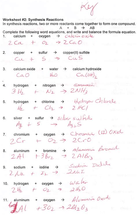 Double Replacement Reaction Worksheet – E Street Light