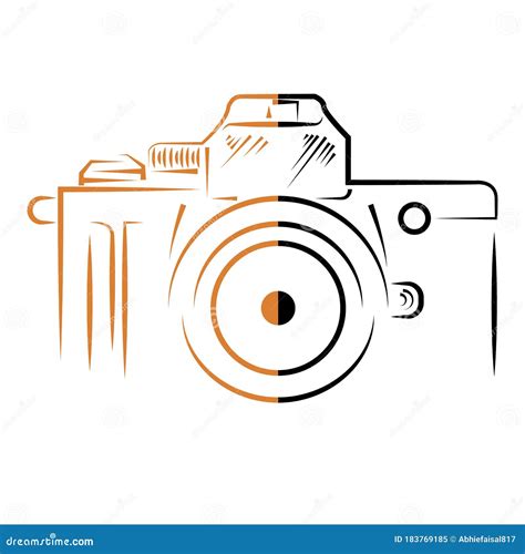 Abstract Camera Logo Icon Design on White Background Vector Illustration Stock Vector ...