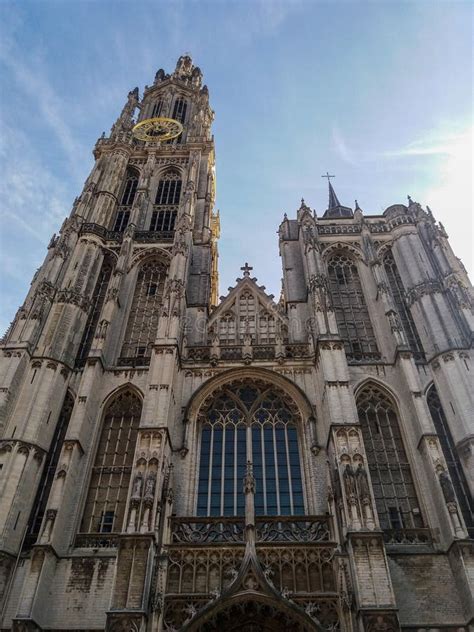 Cathedral of Antwerp, Belgium. Stock Image - Image of historic, condition: 107231343