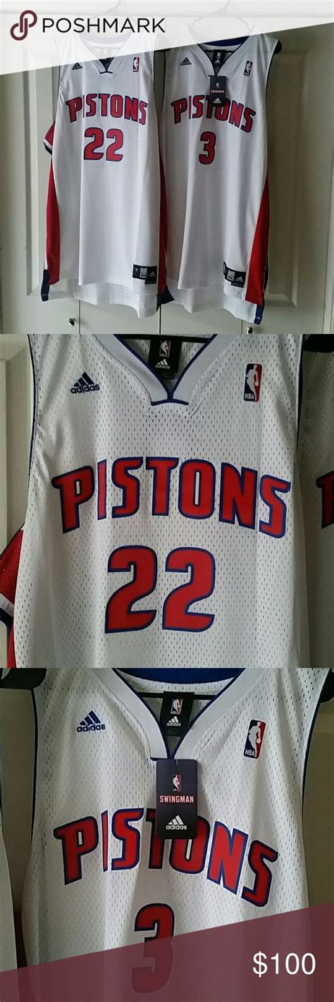 Lot of 2 throwback detroit pistons jerseys nwt | Adidas shirt, Detroit ...